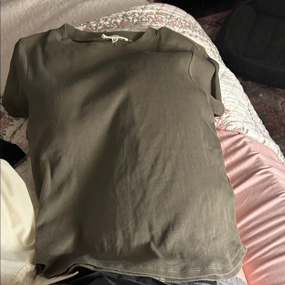 Olive Green Madewell Cotton T-Shirt